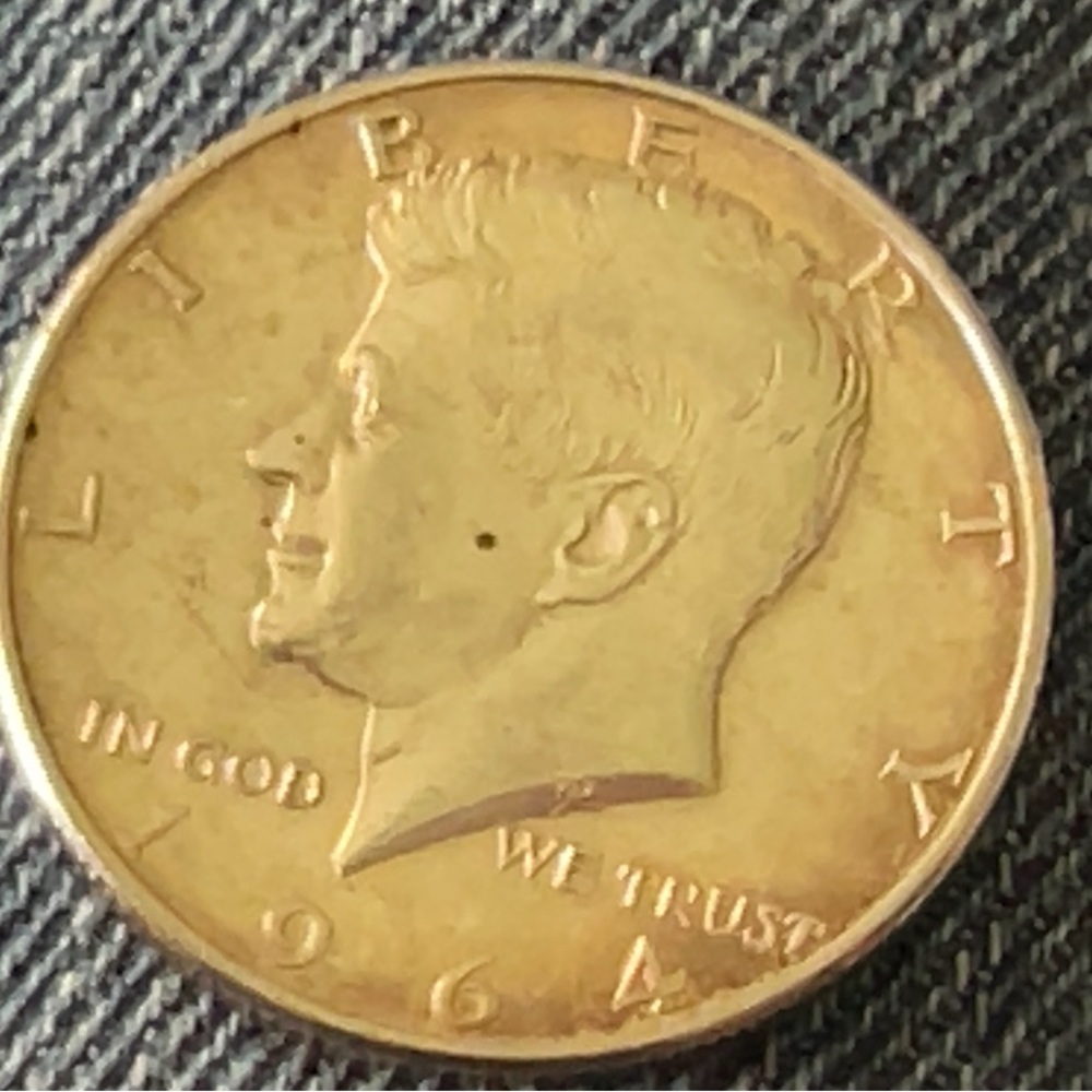SILVER Kennedy Half Dollar Coin Art